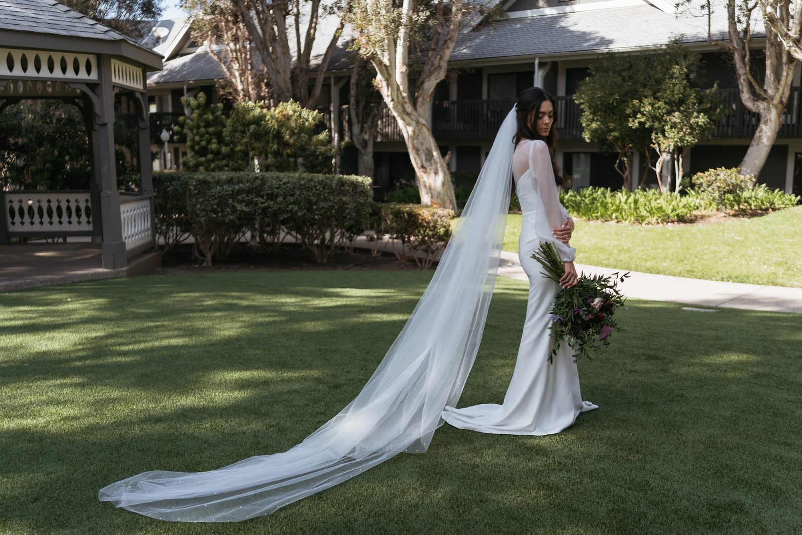 Natural bridal look