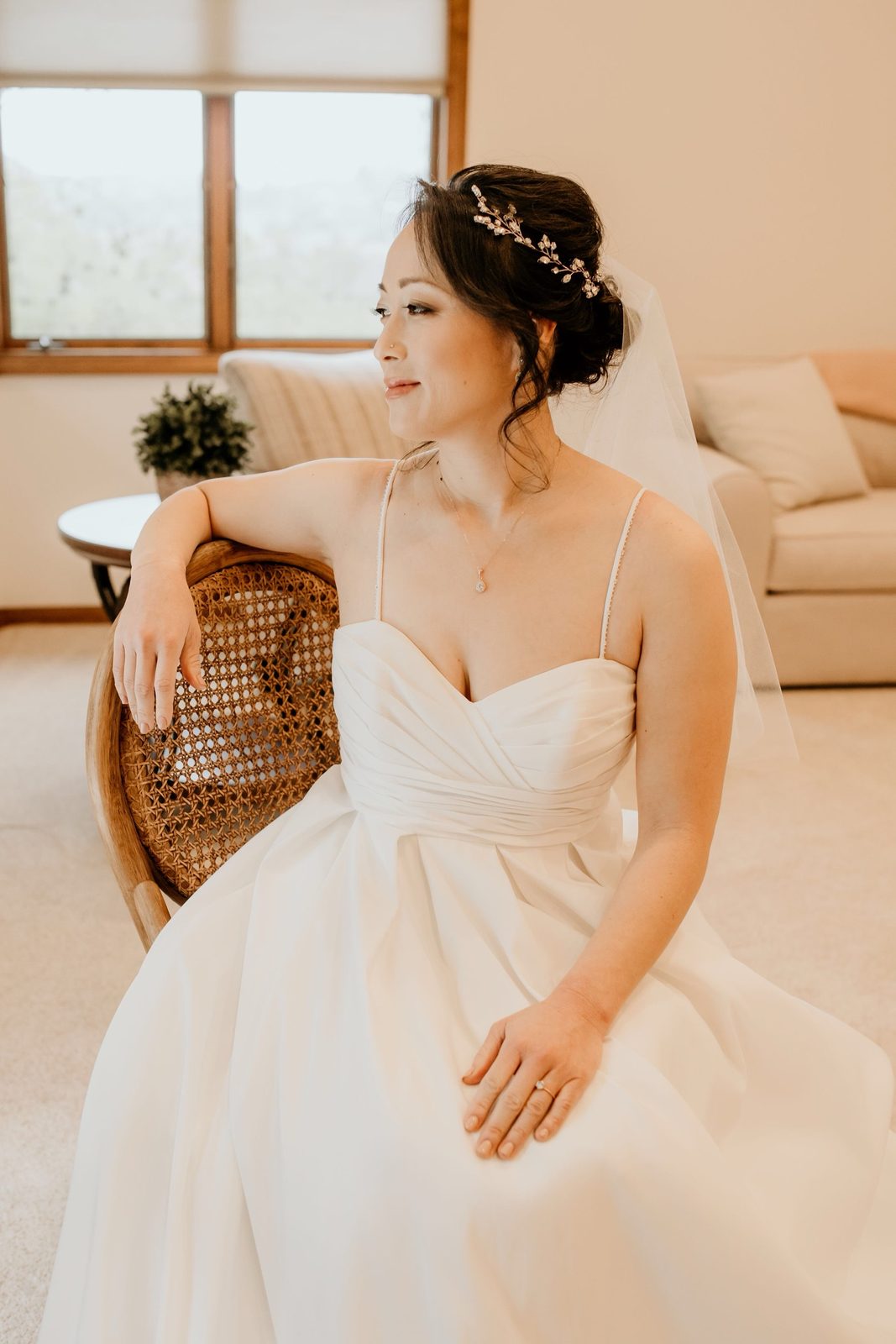 Bridal makeup application